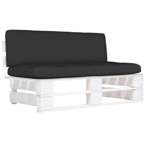 LIANGDONFC Conjunto Mesa y sillas Jardin、sillon Jardin exteriorSofá Central de palets de jardín Madera pino impregnada blancaÈ il luogo perfetto per divertirsi con la famiglia e gli amici!