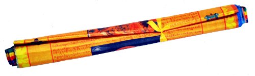 Drapeaux de prière bouddha tibétain en satin premium grand format