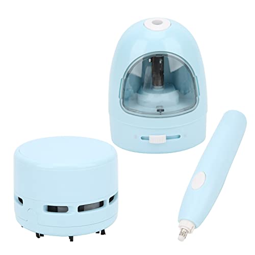 Taille-crayon électrique bleu compact automatique pour étudiants
