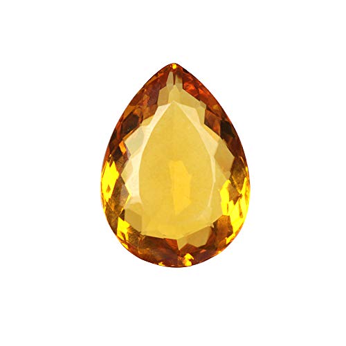 REAL-GEMS 110.10 Ct Yellow Citrine Pear Shaped Shaped Gemstone