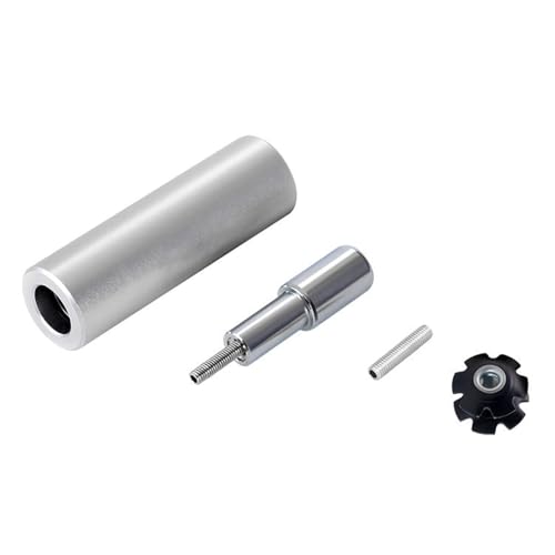 YHZNAGEM Fahrradgabel Sternmutter Setter Steuersätze Star Nut Einbau Mutter Einstellwerkzeug Fahrrad Gabel Sternmuttern Einstellwerkzeug für 22.2 25.4 28.6mm Silber