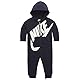 Nike Baby-Jungen Kapuze Overall, Obsidian, 6 Monate