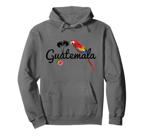 Guatemala Loro, Guacamayo Vintage Pride Guatemala, recuerdo guatemalteco Sudadera con Capucha