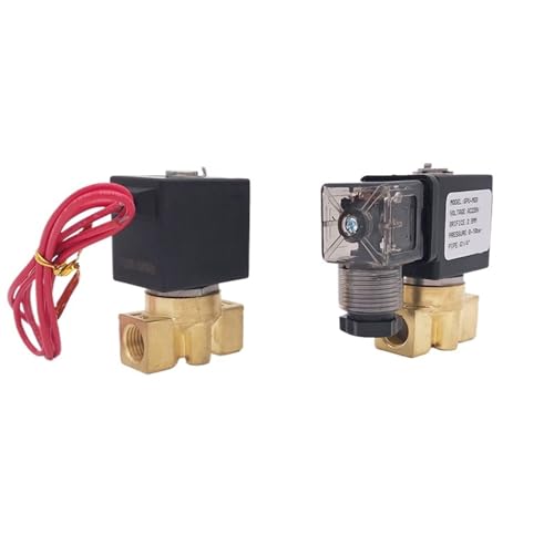 Électrovanne en laiton 110V AC normalement fermée 50 bar avec filetage 1/8 - 2