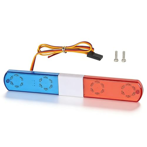 Lampe de police télécommandée 14,5 cm DEL haute finition pour 1/10