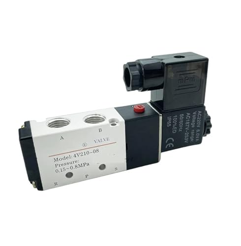 Distributeur 4V210-08 1/4 5 ports 2 positions en aluminium à bobine interchangeable - 6