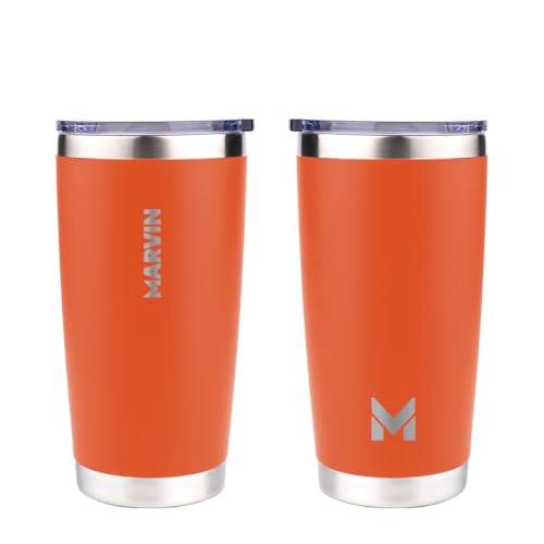 TERMO MARVIN | THE WARMED 600 ML | Termo de acero inoxidable | Conserva frío 12 horas | Conserva calor 8 horas | Botella de Agua de Acero Inoxidable | Sin BPA | Tapa antifugas | Marvin Vibes