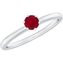 Genuine Ruby Promise Ring for Her, Aaa Quality, July Birthstone Ring - Gift For Women Who Has Everything