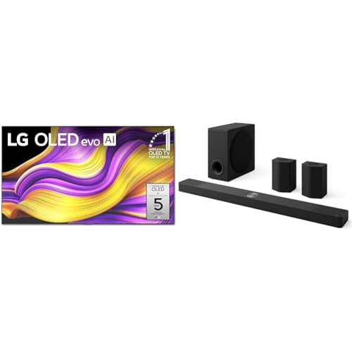 Image of LG 77-Inch Class OLED evo AI 4K G5 Series Smart TV (OLED77G5WUA, 2025) S95AR 9.1.5 ch. Home Theater Soundbar (2025 Model)