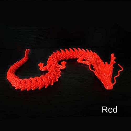 Cygurt Cross-Border 3D Printing Joint Movable Chinese Dragon Creative Ornaments Decorations Model Hand-Made Fish Tank Landscape #TOP6