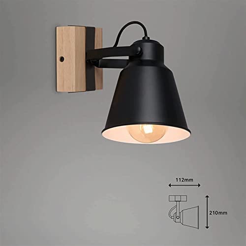 Lámpara de pared industrial de metal resistente con diseño retro ajustable 6