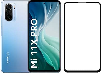 Image of BLACKSHEEP Advanced HD+ Tempered Glass Screen Protector Designed for Mi 11X 5G / Mi 11x pro 5G - Edge to Edge Full Screen Coverage with Easy Installation Kit (Pack of 1)