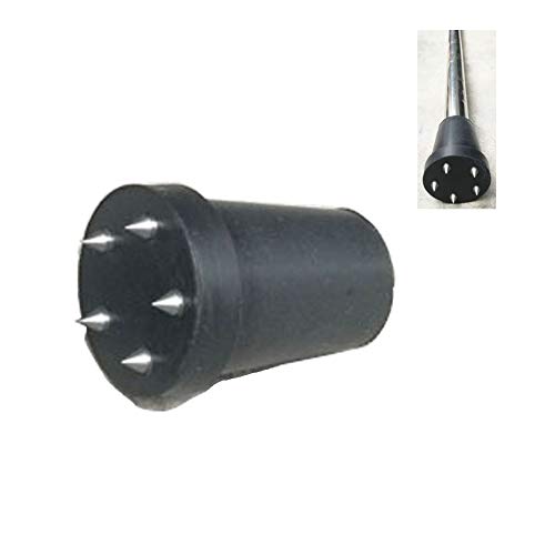 Steel Nail Anti-Slip Cane Crutch Tips 3/4 Inch Non-Slip on Ice and Snow