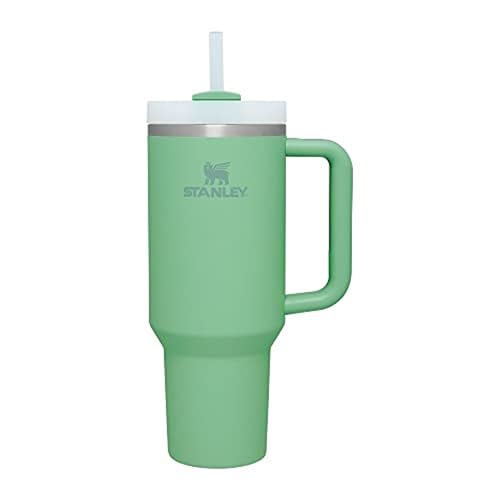 STANLEY Quencher H2.0 Tumbler with Straw 40 oz | Flowstate 3-Position Lid | Cup Holder Compatible for Travel | Insulated Stainless Steel Cup | BPA-Free | Jade