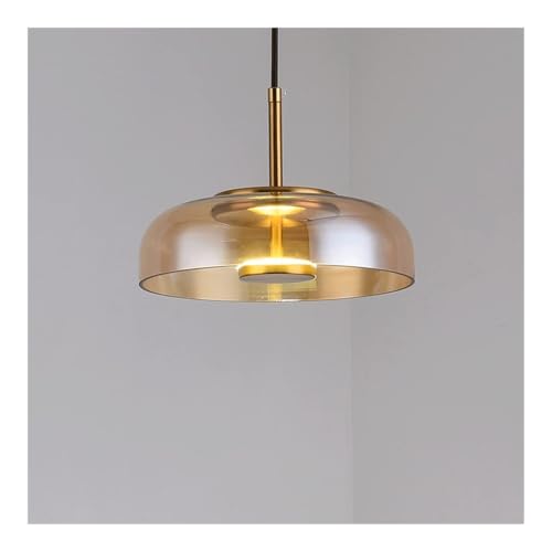 Lustre moderne salle à manger et îlot cuisine, lampe LED Feng Shui verre changeant