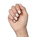 KISS colorFX by imPRESS Press On Nails, 'Rebel', Solid White, Short Squoval, IMPROVED adhesive, Up to 10-Day Hold, Nail Kit Includes 30 Fake Nails, Prep Pad, Manicure Stick, Mini Nail File