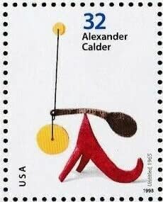USPS Alexander Calder Full Sheet, Cent Postage Stamps, USA 1997, Scott 3198-3202 image 4