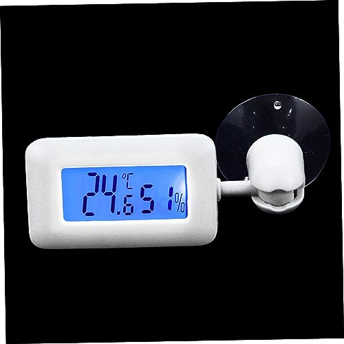 POPETPOP Suction Cup Thermometer for Reptile Terrariums Rotating Temperature Measuring Device for Leopard Tanks Easy Installation No to Tank Durable Design