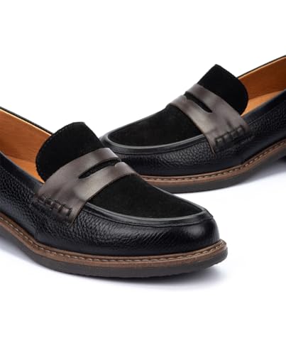 Image of PIKOLINOS Aldaya W8J-3541 Women's Loafers - Premium Calfskin Leather Slip-On - Lightweight Comfort, Removable Insole, Medium & Wide Width Ergonomic Everyday Support
