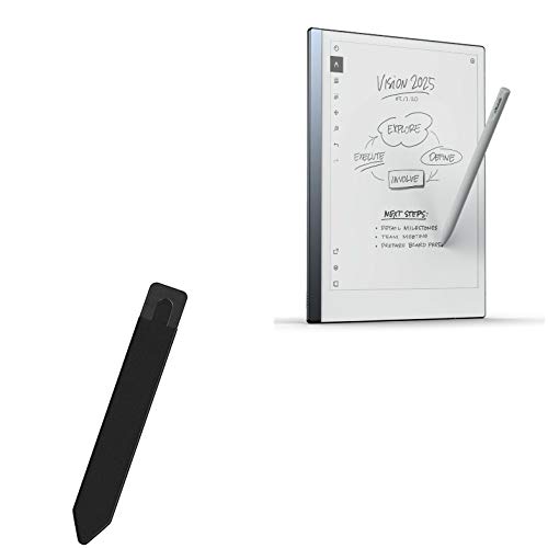 BoxWave Stylus Pouch for Remarkable 2 (Stylus Pouch by BoxWave) - Stylus PortaPouch, Stylus Holder Carrier Portable Self-Adhesive for Remarkable 2 - Jet Black