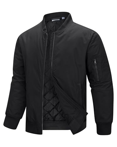 33,000ft Men's Waterproof Bomber Jacket Windbreaker Coat