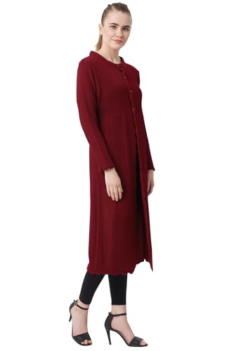 Image of Matelco Women's Wool Round Neck Cardigan