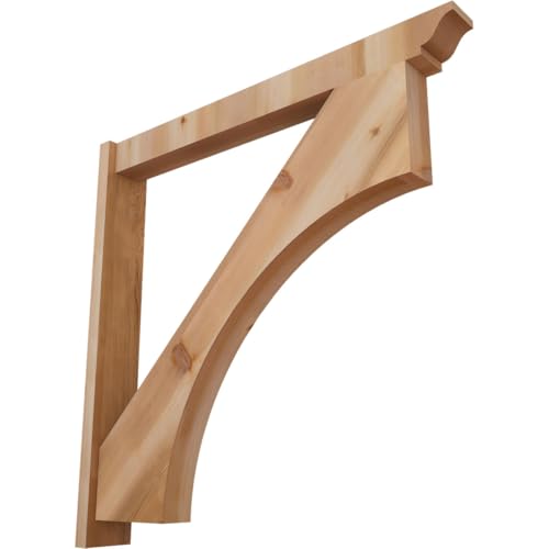 5 1/2"W x 42"D x 42"H Westlake Smooth Traditional Outlooker, Western Red Cedar