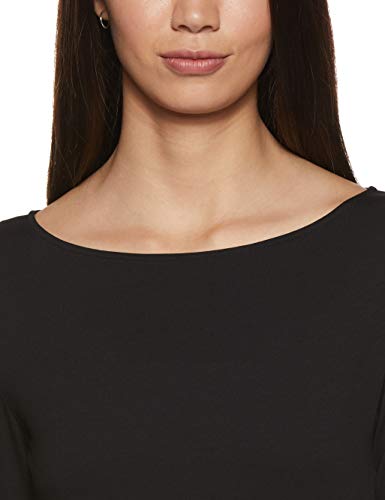 Image of Marks & Spencer Womens Solid Polyester Blend Crew Neck Relaxed Fit T Shirt