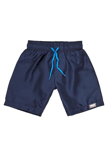 Sterntaler Badeshorts uni – UV-Schutz 50+ Schwimmhose – Jungen Beachwear schnelltrocknend – Kinder Badehose mit Kordelzug und Windeleinsatz bis Größe 86/92 – marine, Größe 92