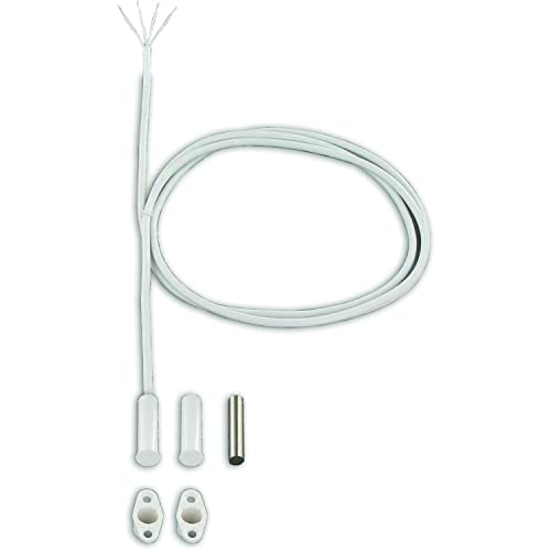 EFF-EFF 10210-6-10 Effeff Rundreedkontakt Reedkontakt Schließer mit Flansch, max. 40 V/DC IP67, Kunststoff weiß 10210-6, Silber