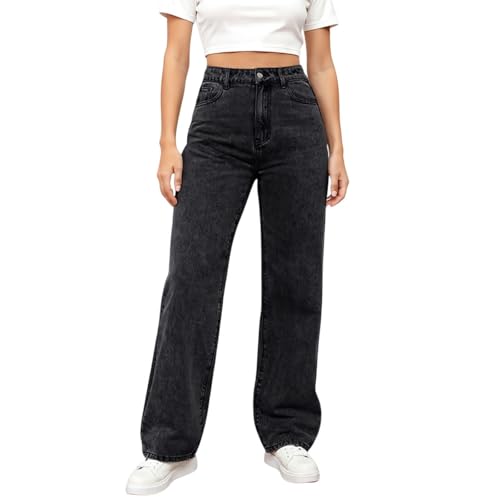 Womens Wide Leg Jeans Boyfriend High Waisted Stretchy Jeans Business Office Work Jean Casual Lounge Palazzo Pants2