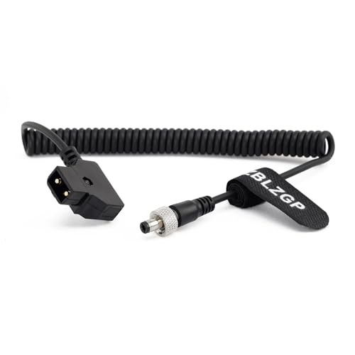 ZBLZGP D-Tap auf Verriegelungsmanschette DC 5,5 x 2,5 mm Spiralkabel für Dezimator MD-HX DMON-Quad