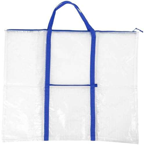 Paquet de rangement en plastique bleu imperméable pour transport d'affiches et dessins