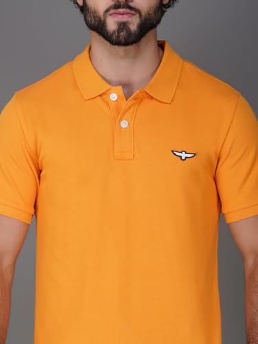 Image of Zvezda Men's Cotton Polo T-Shirt /European Fit /Half Sleeve Casual Wear for Daily Use /Soft Breathable Fabric /Stylish & Comfortable Polo for Office, Outing & Everyday Wear