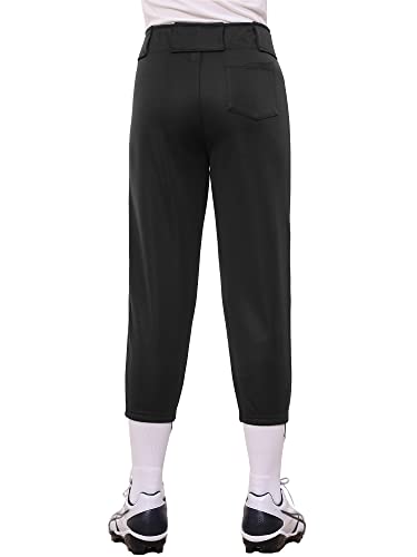 Stelle Girls' Softball Pants Youth Kids Baseball Pants Fastpitch Pants with Pockets Boys Tee Ball2