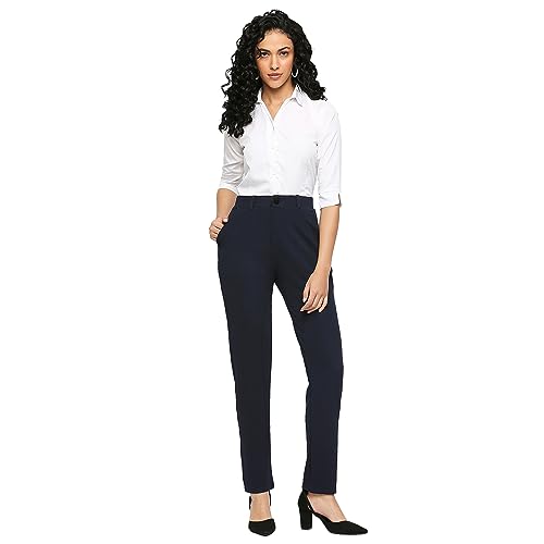 Image of Smarty Pants Women's Cotton Straight fit Formal Trouser