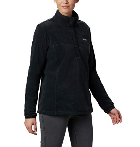 Image of Columbia Womens Benton Springs Half Snap II Pull Over Fleece Jacket, Dark Stone /Canoe /Vintage Blue, 3X