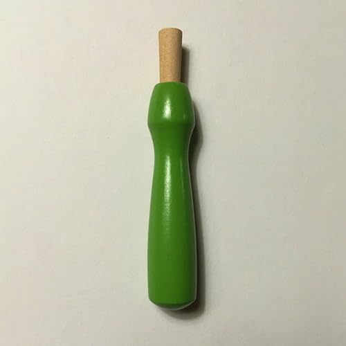 M00260-Green 1pc Needle Felting Needle Handle Holder Wooden Holder for Needle
