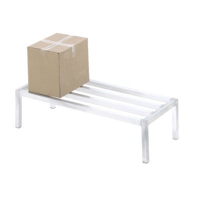 Channel ADR2024 Dunnage Rack, C-Channel Dunnage Racks, Promo Series, Aluminum Construction, 2,200 lbs. Weight Capacity, Lightweight Design, NSF, Made in USA, 24"W x 20"D x 12"H