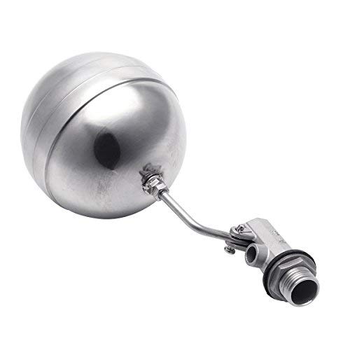 MASUNN Dn15 1/2 Valvola a sfera galleggiante in acciaio inox regolabile Livello dell'acqua 90 gradi