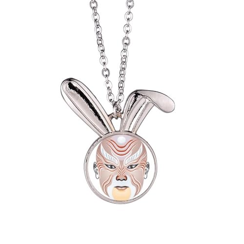 Collier opéra de Pékin Weishuihe avec pendentif coloré en émail pour homme et femme