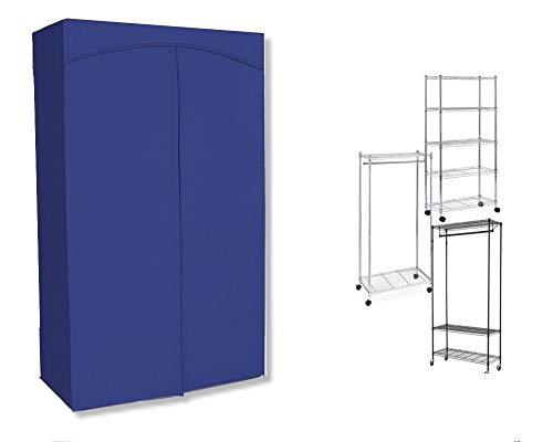 ClarUSA Premium Canvas/Duck Cover 18x48x68 fits an Existing Garment/Shelf Unit (not Included) Royal
