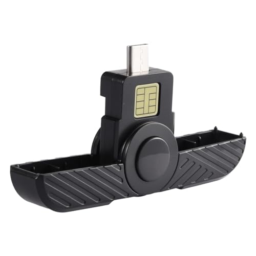 Folding Card Reader CAC DOD Type C - Smart Card Reader | Card and Bank Card Reader IC, Compatible with , , and Linux, Ideal for Secure and Fast
