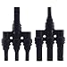 Produktbild 1 Paar T-Stecker 3-fach Abzweigbuchse Abzweigverbinder T-Abzweig Solarpanel Stecker MMMF+FFFM