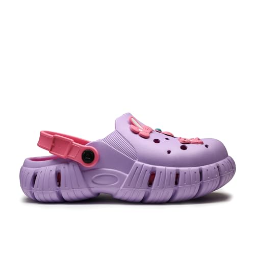 Image of ASIAN INDIGO-10 Stylish Women Clogs | Ultra-Light, Breathable & Comfortable Slip-Ons with Cute 3D Stickers