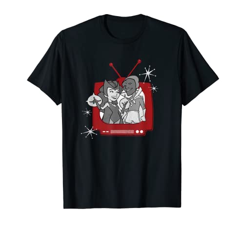 Marvel WandaVision Wanda & Vision Retro TV Camiseta