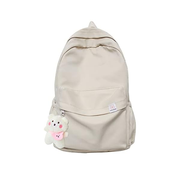 Aesthetic-Backpack-Cute-Backpack-School-Supplies-Laptop-Bag-for-Teens-Girls-Women-Students-Solid-Color Eagerrich Aesthetic Backpack Cute Backpack School Supplies Laptop Bag for Teens Girls Women Students Solid Color