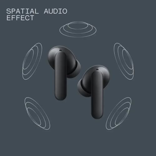 Image of Essri Buds 2 Wireless Earbuds Compatible with CMF 48 dB Hybrid ANC, 55 Hours Battery Life, 11mm PMI Driver, 6 HD Microphones and Spatial Audio, IP55Waterproof (Dark Grey)
