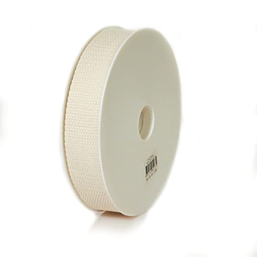 Trimz Cotton Webbing - Ivory - 25mm x 5m - Image 2