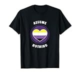 Photo Gallery supponiamo nulla non binario enby genderqueer non binario maglietta Photo Gallery supponiamo nulla non binario enby genderqueer non binario maglietta